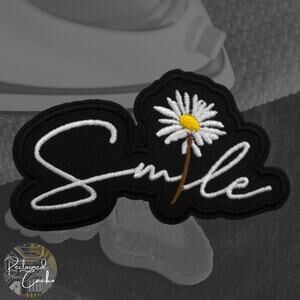 Smile with Daisy Iron On Patch